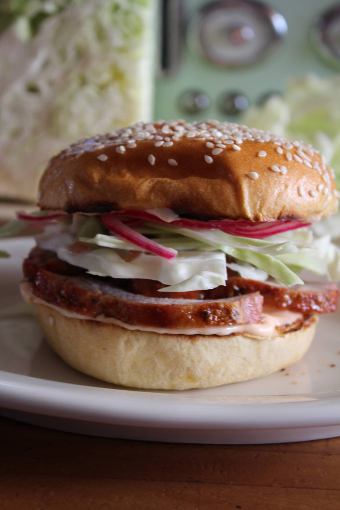 Smokey Pork &amp; Pickled Onion Burgers | Magills
