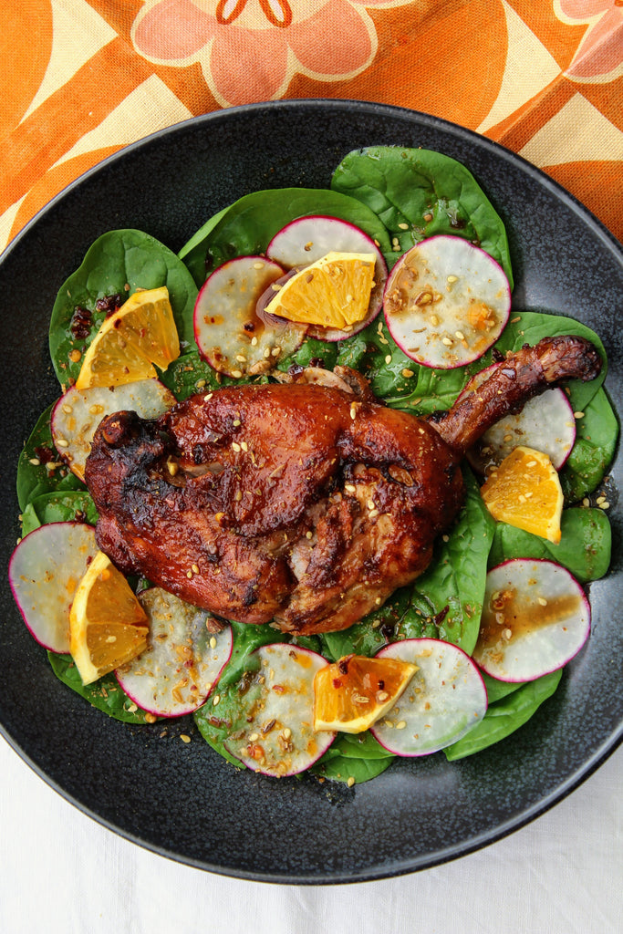 Slow Cooked Five Spice Duck Leg Salad Magills