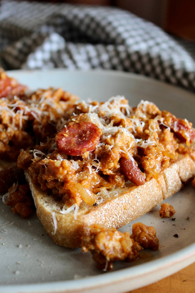 Smokey Pork, Chorizo &amp; Beans on Toast | Magills