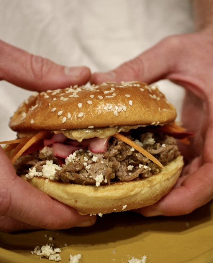 Chermoula Pulled Lamb Burgers | Magills