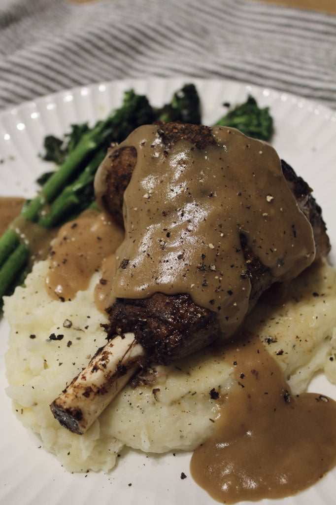 Slow Cooked Lamb Shank w/ Rosemary & Garlic Mash | Magills