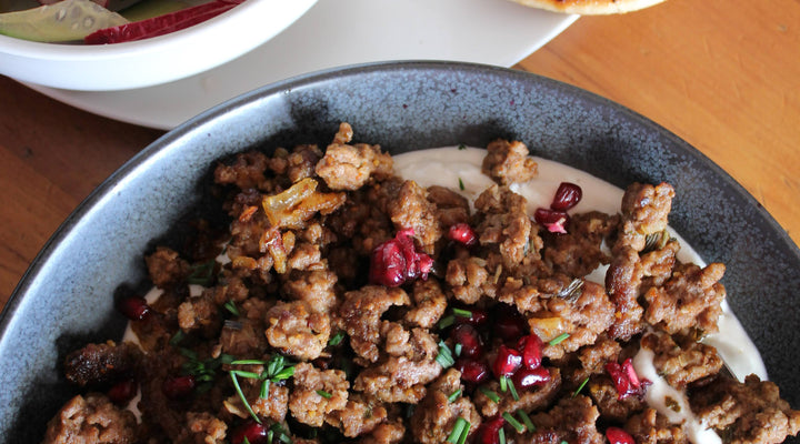 Harissa Lamb Mince with Whipped Feta