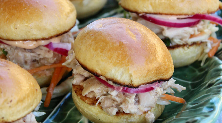 Sweet & Spicy Pulled Pork Sliders