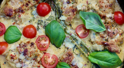 Creamy Chicken w Tomato & Basil