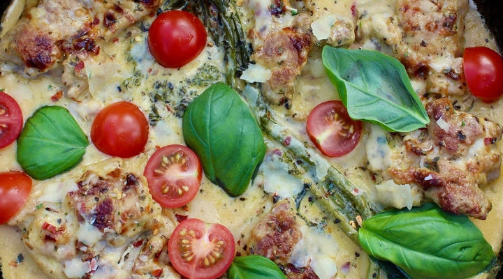 Creamy Chicken w Tomato & Basil