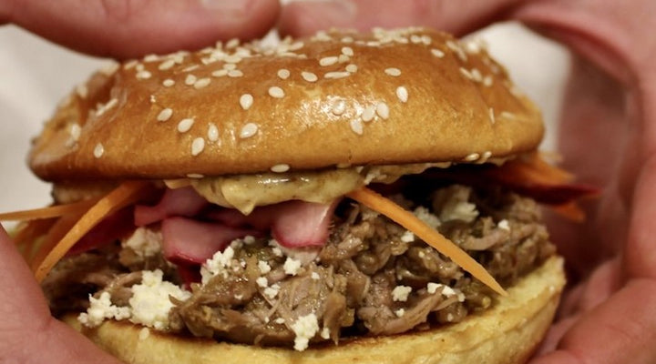 Chermoula Pulled Lamb Burgers